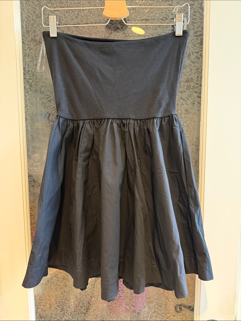 Black Strapless Fit-and-Flare Zenana Dress size large - Picture 2 of 7